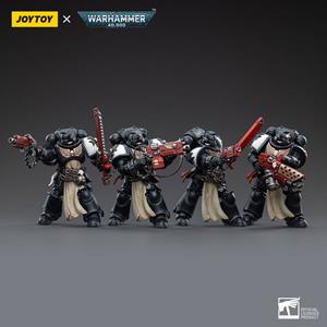 Joy Toy (CN) Warhammer 40k Action Figure 4-Pack 1/18 Black Templars Army Primaris Crusader Squad 12 cm