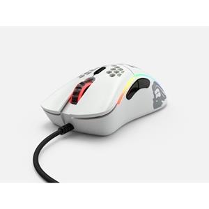 Glorious PC Gaming Race »Model D-« Gaming-Maus (USB Anschluss, 12000 DPI, leichte Wabenmaus Beleuchtet, LED, weiß/matt)