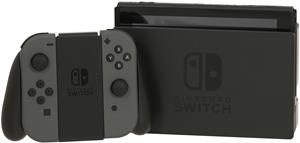 Nintendo Switch 32GB [nieuwe editie 2019 incl. controller grijs] zwart - refurbished