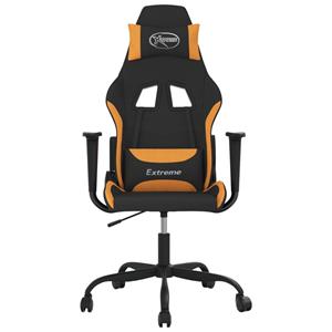 VidaXL Gaming-Stuhl Schwarz und Orange Stoff 
