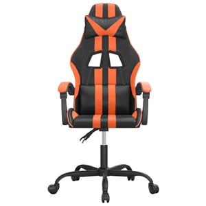 VidaXL Gaming-Stuhl Schwarz und Orange Kunstleder 