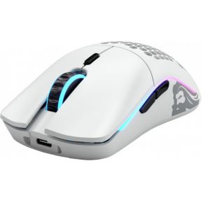 Glorious Model O- Wireless - Matte White - Gaming Maus (Weiß mit RGB Licht)