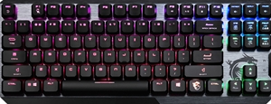 MSI Vigor GK50 Low Profile - keyboard - US - Tastaturen - Englisch - US - Schwarz