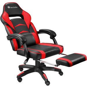 tectake - bureaustoel Comodo - gamestoel - zwart / rood - 404742