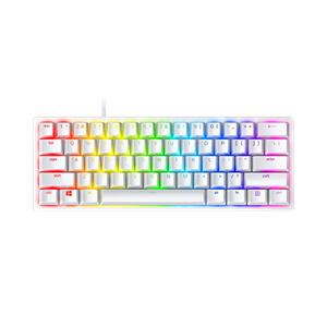 Razer Huntsman Mini 60% Gaming Keyboard - Clicky Optical Switch - Doubleshot PBT Keycaps - Chroma RGB Lighting - Nordic Layout - Mercury White
