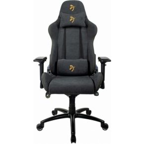 Arozzi Verona Signature Soft Fabric - chair - fabric cold molded foam - black gold Büro Stuhl - Stoff - Bis zu 130 kg