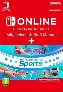 Nintendo Switch Sports +  Switch Online (Einzelmitgliedschaft - 3 Monate)