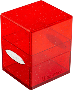 Ultra Pro Deckbox Satin Cube - Glitter Red