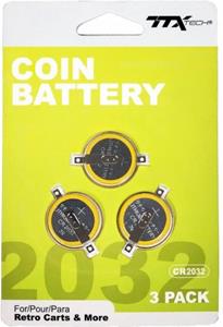 TTX Tech TTX Coin Battery 3-Pack (CR2032)