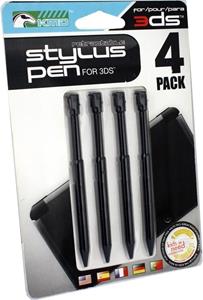 KMD Retractable Stylus 4 Pack Pen Set Aluminum/Black ()