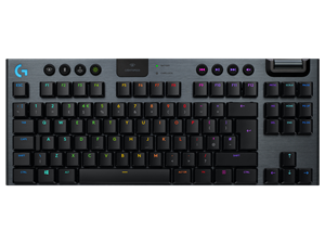 Logitech G G915 TKL 915 TKL LIGHTSPEED Wireless RGB Mechanical Gaming Keyboard zonder numpad - Carbon Brits-Engels (Qwerty) Klikken