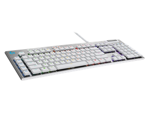 Logitech G G815 LIGHTSYNC RGB Mechanical Gaming Keyboard - White Brits-Engels (Qwerty) Voelbaar