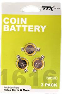 TTX Tech TTX Coin Battery 3-Pack (CR1616)