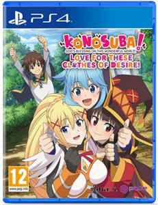 pqube KONOSUBA: God's Blessing on This Wonderful World! Love for These Clothes of Desire! - Sony PlayStation 4 - Visual Novel - PEGI 12