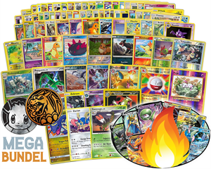Pokémon MEGA  kaarten bundel: (117 kaarten waaronder VSTAR, GX, zeldzame en glimmende kaarten)