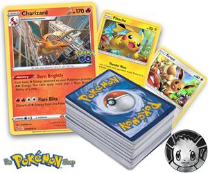 Pokémon Charizard  Set met 60 kaarten - Inclusief Pikachu, Eevee en Zeldzame holos! (+Coin)
