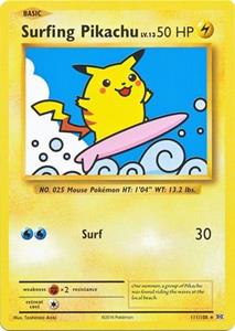 Pokémon Surfing Pikachu - 111/108 - Secret Rare
