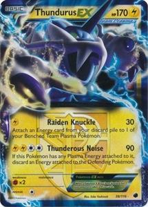 Pokémon Thundurus EX - 38/116 //  kaart (Black Star Promo)