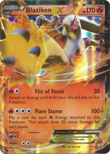 Pokémon Blaziken EX - XY54 //  kaart (Crystal Guardians)