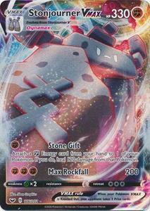 Pokémon >> Stonjourner VMAX Full Art - 116/202 //  kaart (Sword & Shield)