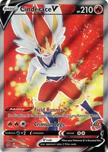 Pokémon > Cinderace V Full Art - 178/192 //  kaart (Rebel Clash)