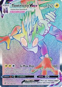 Pokémon >> Toxtricity VMAX - 195/192 [Hyper Rare] //  kaart (Rebel Clash)