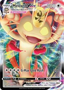 Pokémon >> Meowth VMAX Full Art //  kaart