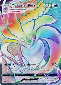 Pokémon >> Malamar VMAX - 198/192 [Hyper Rare] //  kaart (Rebel Clash)