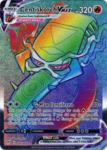 Pokémon >> Centiskorch VMAX Hyper Rare (Rainbow) //  kaart