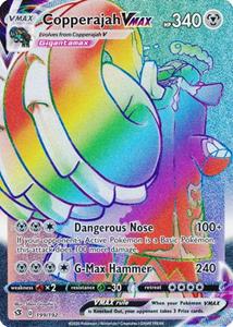 Pokémon >> Copperajah VMAX - 199/192 [Hyper Rare]  //  kaart (Rebel Clash)