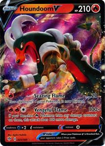 Pokémon > Houndoom  V - 021/189 //  kaart (Darkness Ablaze)