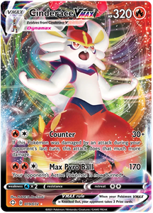 Pokémon >> Cinderace VMAX Full Art //  kaart