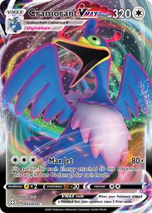 Pokémon >> Cramorant VMAX Full Art  - 055/072 //  kaart