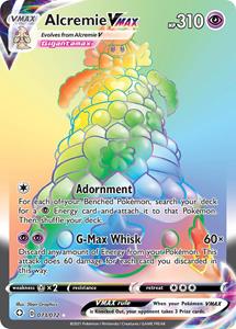 Pokémon >> Alcremie VMAX Hyper Rare (Rainbow) //  kaart