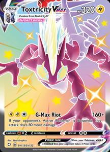 Pokémon >> Toxtricity VMAX Shiny Rare //  kaart