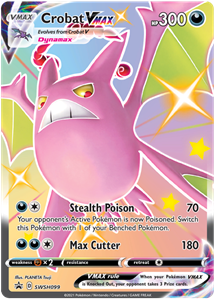 Pokémon >> Crobat VMAX Shiny Rare //  kaart
