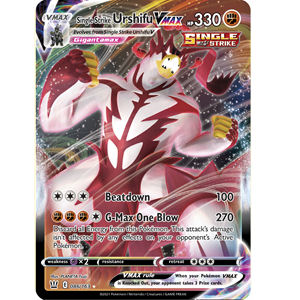 Pokémon >> Single Strike Urshifu VMAX Full Art //  kaart