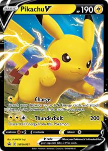 Pokémon Pikachu V - SWSH061 //  kaart (Sword & Shield Promo)