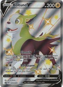 Pokémon > Shiny Boltund V Full Art - SWSH085 //  kaart (Shining Fates Promo)