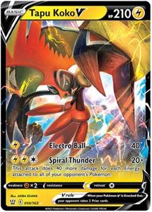 Pokémon > Tapu Koko V - 050/163 //  kaart (Battle Styles)