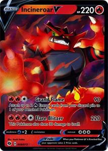 Pokémon > Incineroar V - 008/073 //  kaart (Champion's Path)