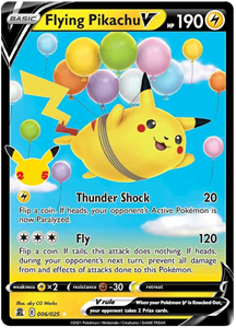 Pokémon Flying Pikachu V - 6/25 //  kaart (Celebrations)