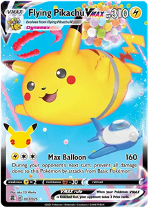 Pokémon Flying Pikachu VMAX - 7/25  //  kaart (Celebrations)