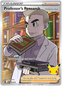 Pokémon Professor's Research Full Art - 24/25 //  kaart (Celebrations)