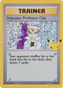Pokémon Imposter Professor Oak Holo Rare - 73/102 //  Trainer kaart (Celebrations)
