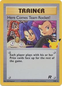 Pokémon Here Comes Team Rocket! Trainer Holo Rare  - 15/82 //  kaart (Celebrations)
