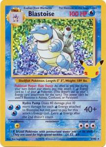 Pokémon Blastoise Holo Rare  - 2/102 //  kaart (Celebrations)
