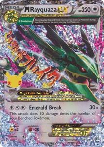 Pokémon M Rayquaza EX Ultra Rare - 76/108 //  kaart (Celebrations)