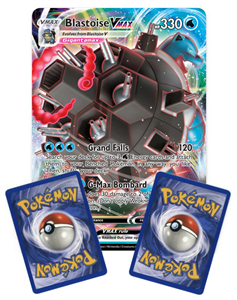 Pokémon Blastoise VMAX FULL ART 330 HP // Oversized  kaart