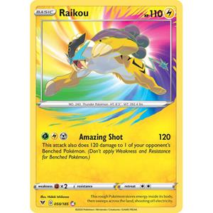 Pokémon Raikou - 050/185 [Amazing Rare]
